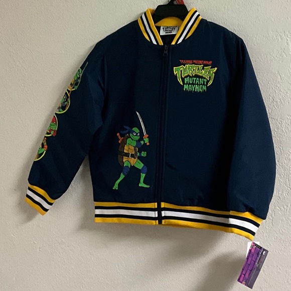 Nickelodeon Navy and Yellow TMNT Jacket - Picture 1 of 6